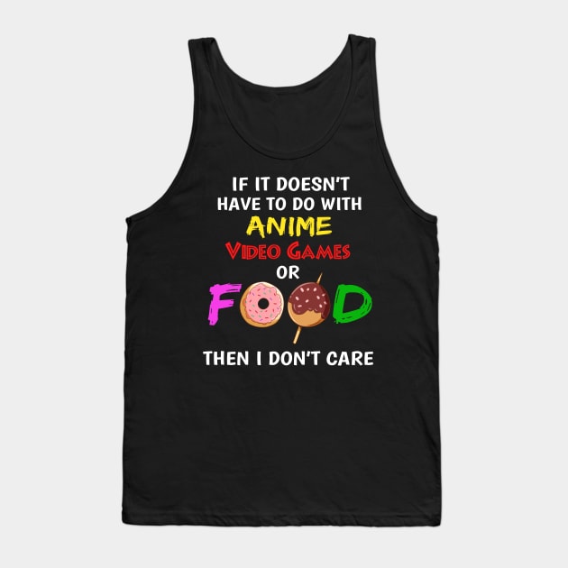 Graphic Novel Anime Gift Manga Kawaii Food Print Tank Top by Linco